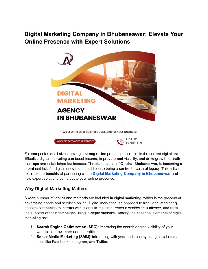digital marketing company in bhubaneswar elevate n.w