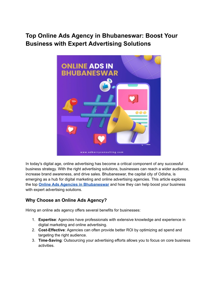 top online ads agency in bhubaneswar boost your n.w