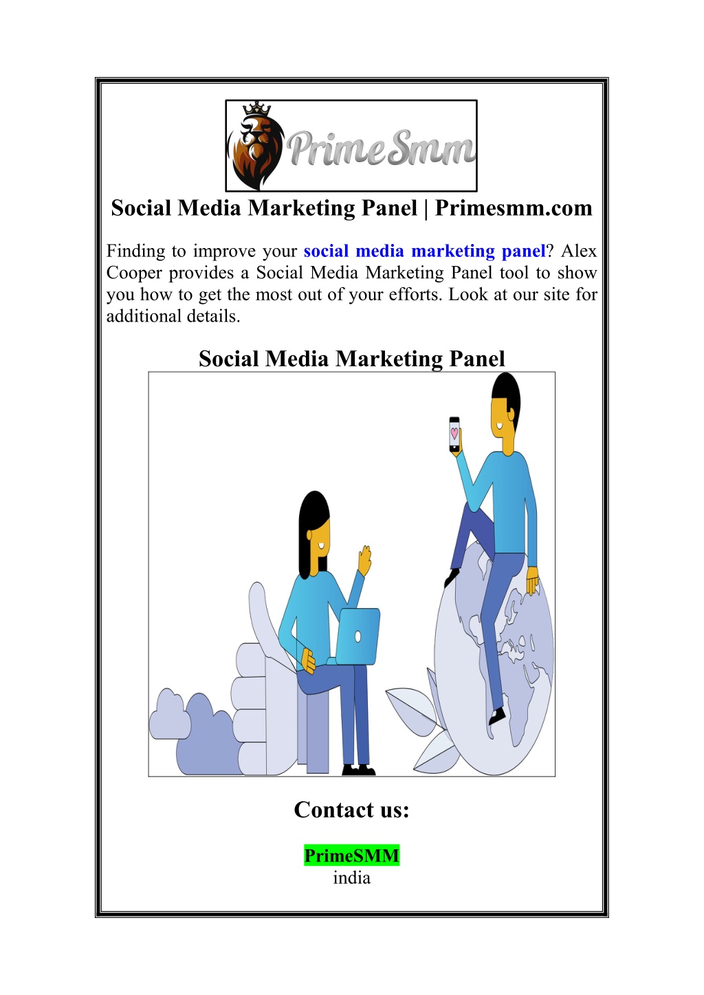 social media marketing panel primesmm com l.w