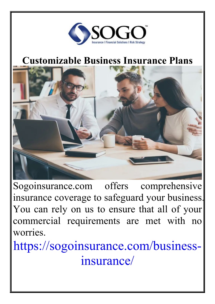 customizable business insurance plans n.w