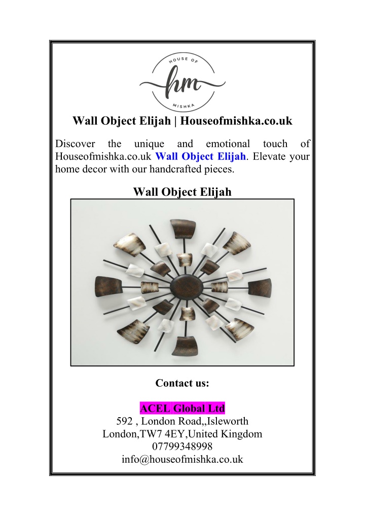 wall object elijah houseofmishka co uk n.w