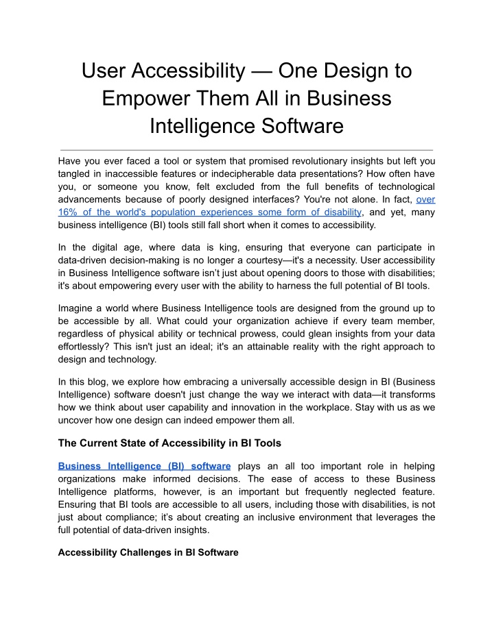 user accessibility one design to empower them n.w