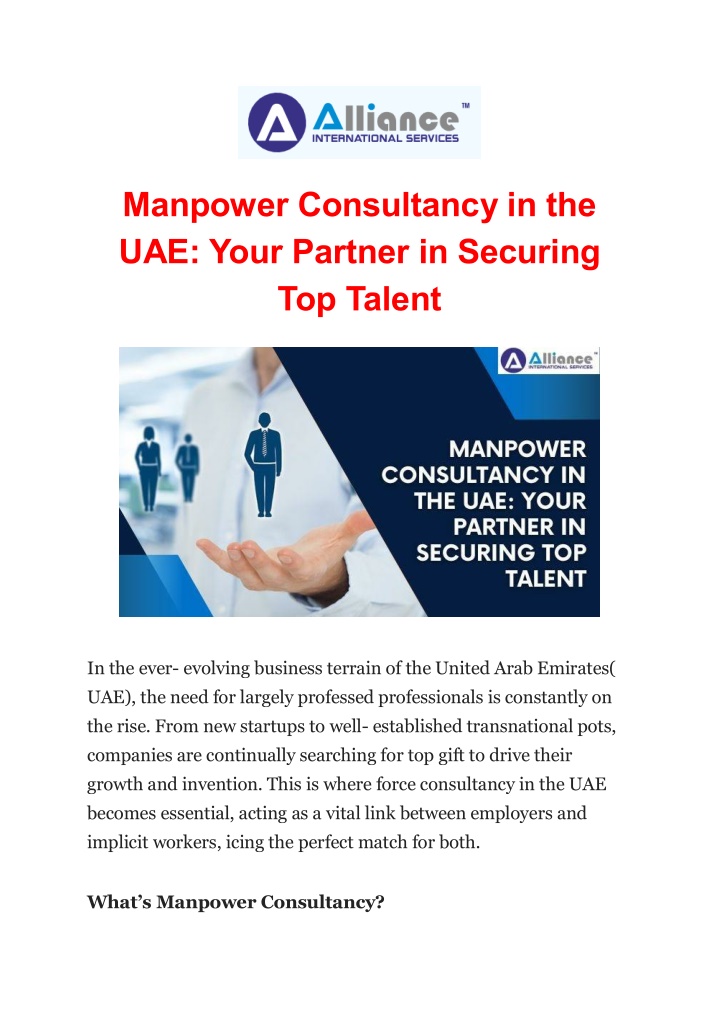 manpower consultancy in the uae your partner n.w
