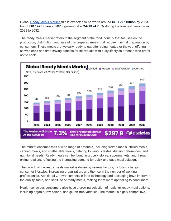 global ready meals market size is expected n.w