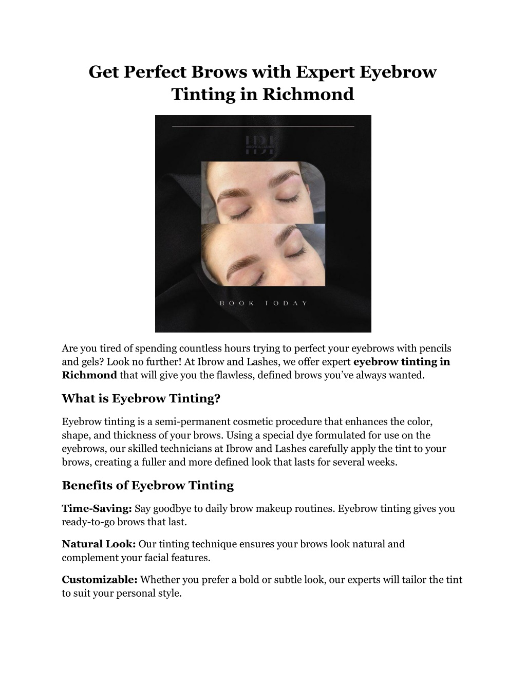 get perfect brows with expert eyebrow tinting l.w