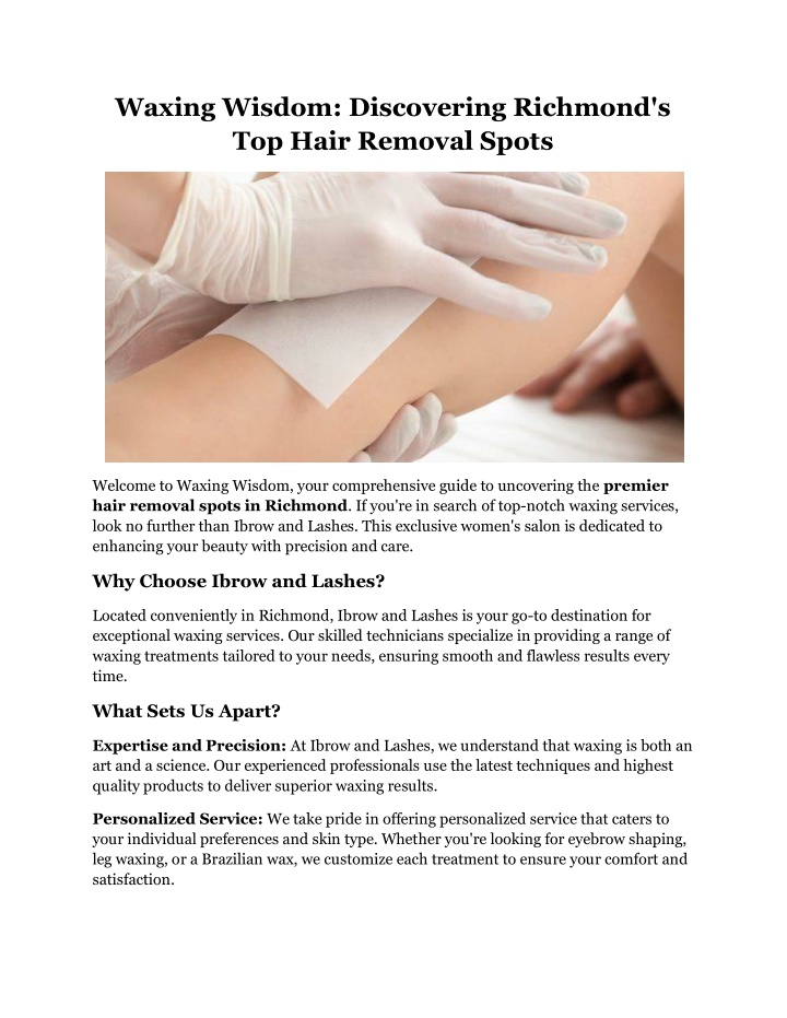 waxing wisdom discovering richmond s top hair n.w