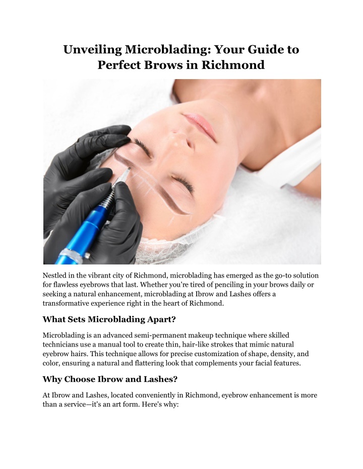unveiling microblading your guide to perfect n.w