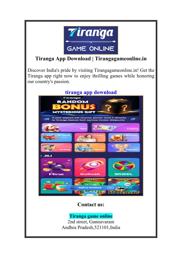 tiranga app download tirangagameonline in n.w