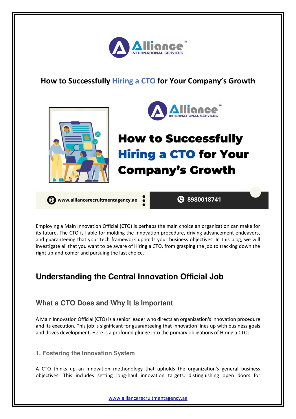 how to successfully hiring a cto for your company l.w