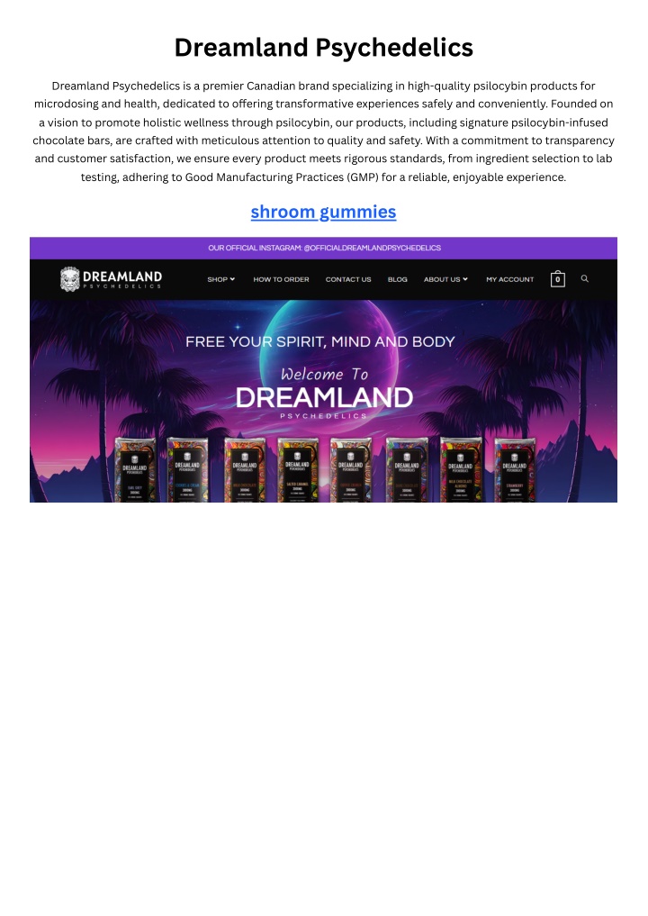 dreamland psychedelics n.w