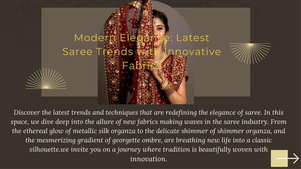 modern elegance latest saree trends with l.w