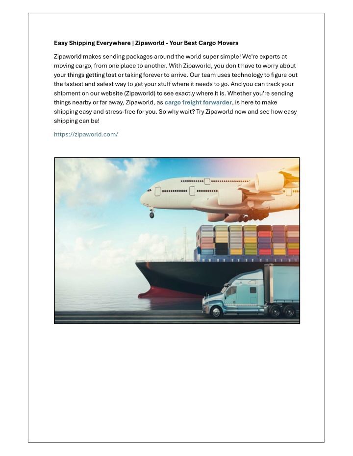 easy shipping everywhere zipaworld your best n.w