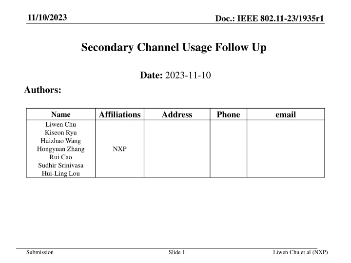 Enhancing Secondary Channel Usage in IEEE 802.11 Standards