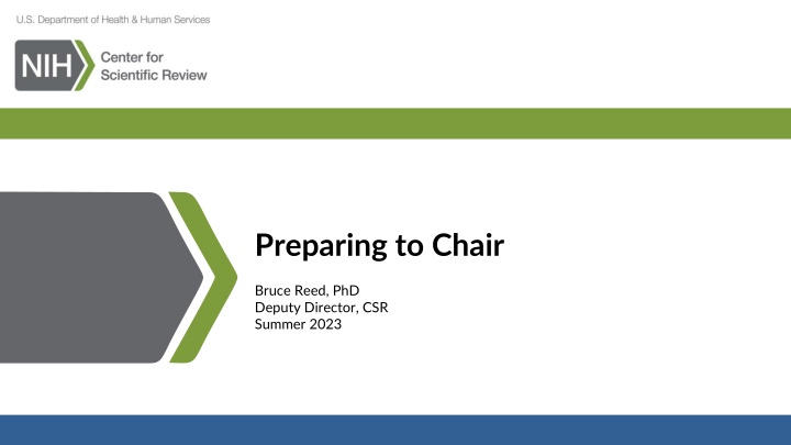 Roles and Responsibilities of Study Section Chair and Meeting Participants