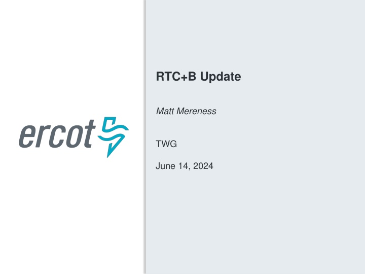 Market Trials Planning Overview