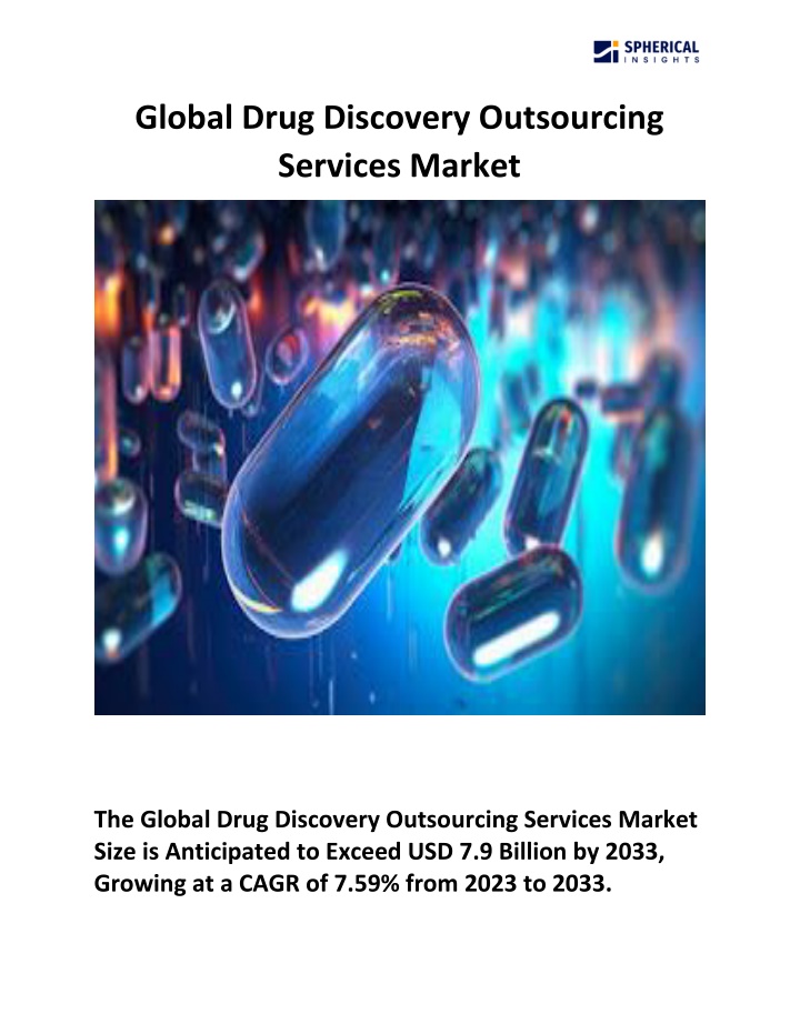global drug discovery outsourcing services market n.w