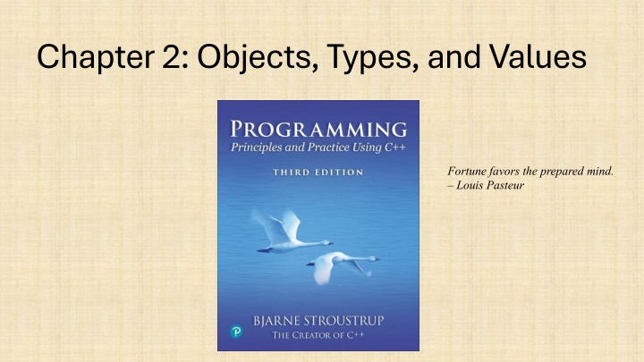 Objects, Types, and Values in Programming