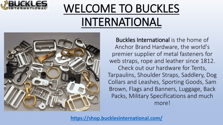 Snaps and Hooks at Buckles International