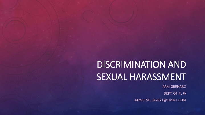 Discrimination and Sexual Harassment Policy in AMVETS
