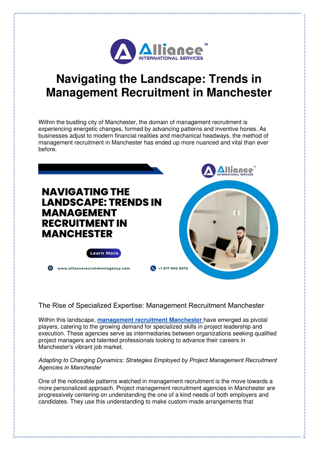 navigating the landscape trends in management l.w