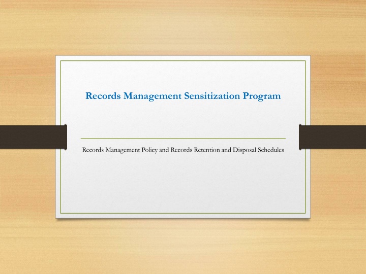 Comprehensive Records Management Guidelines for COMESA Secretariat