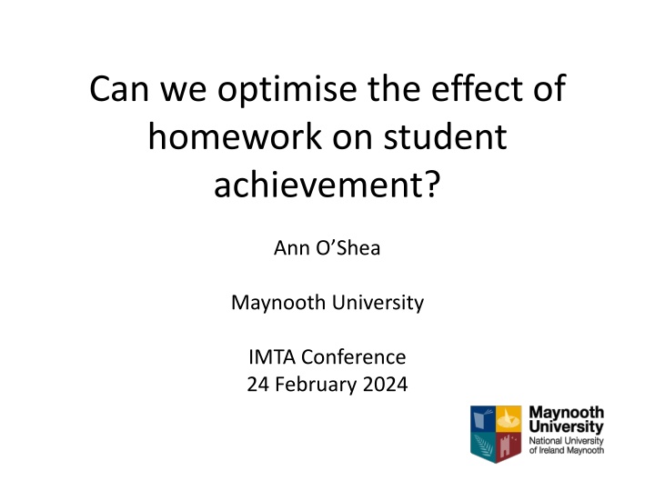 Optimizing Homework Effect on Student Achievement Through Causal Machine Learning
