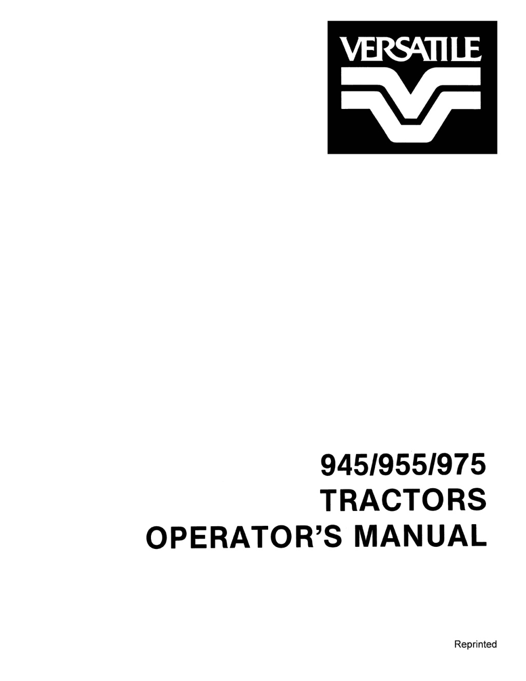 945 955 975 tractors l.w