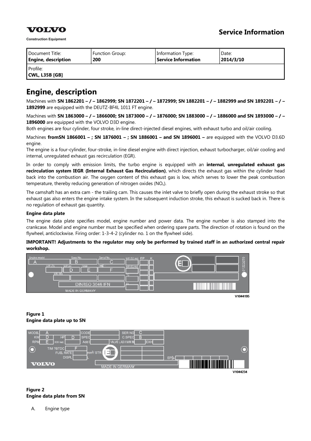 service information l.w