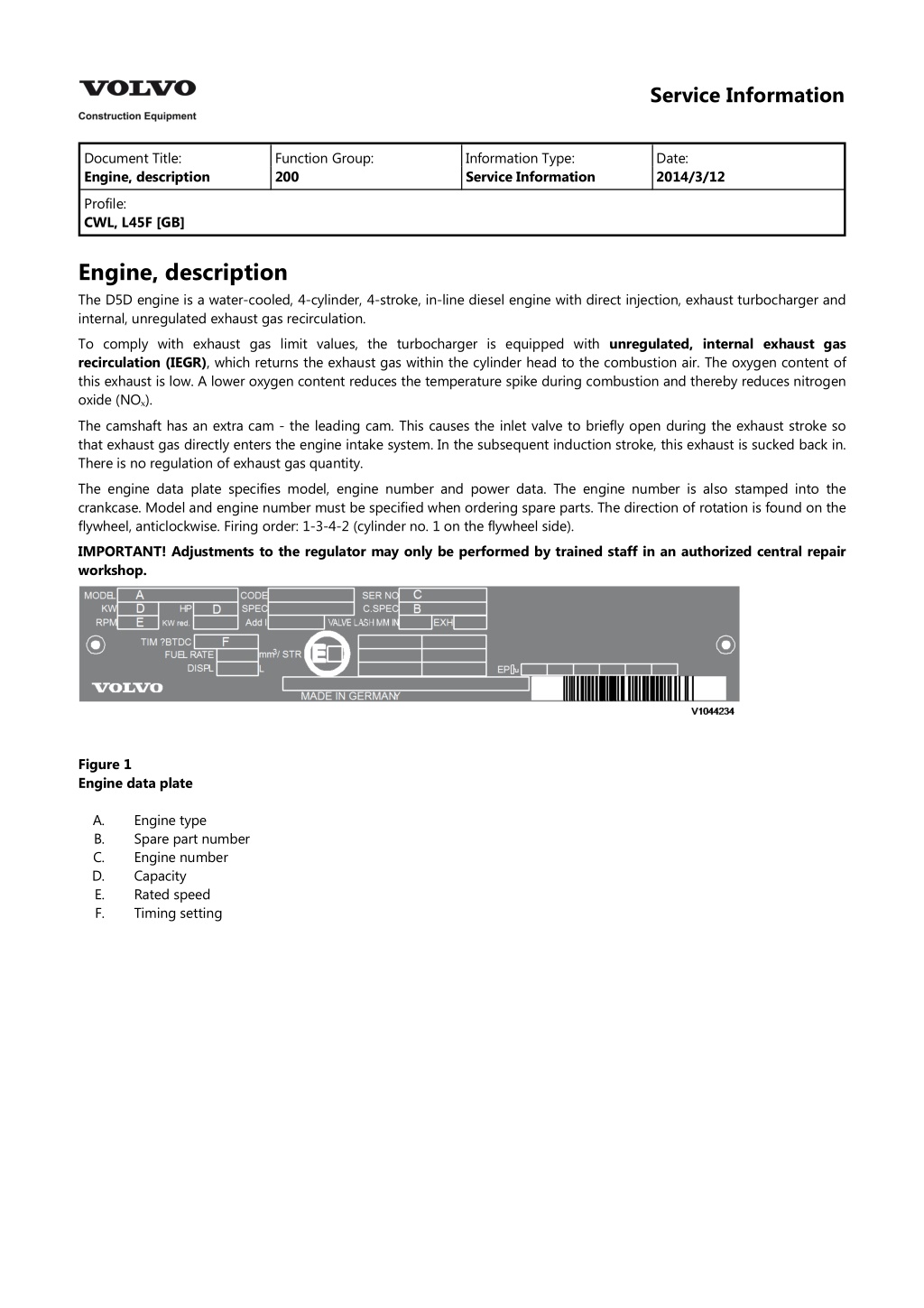 service information l.w