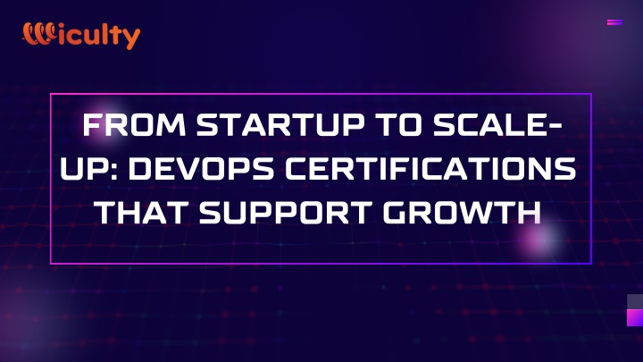 from startup to scale up devops certifications n.w