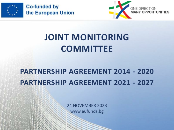 Progress Update on EU Partnership Agreements and Programme Implementation