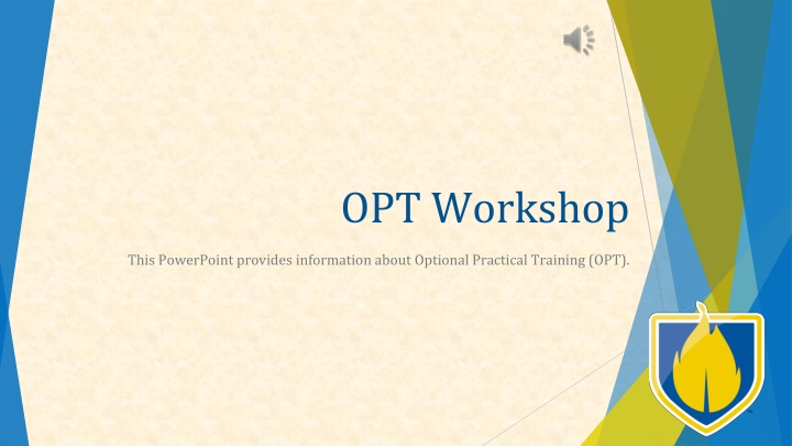 Optional Practical Training (OPT) for F-1 Students