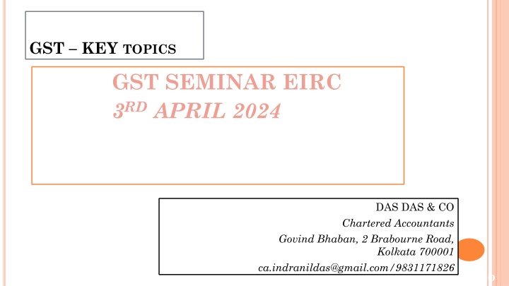 GST Registration Essentials