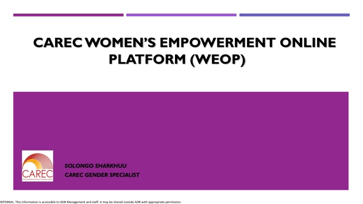 Empowering Women Across the CAREC Region through WEOP