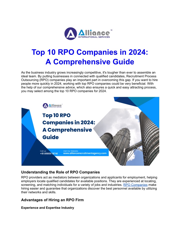 top 10 rpo companies in 2024 a comprehensive guide n.w