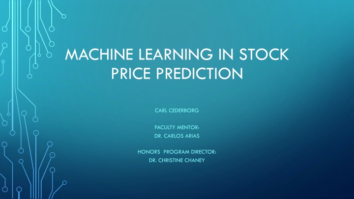 Machine Learning for Stock Price Prediction