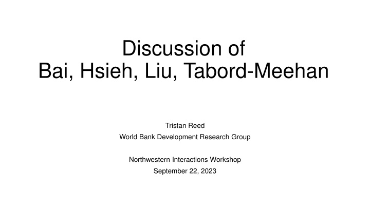 Discussion of Randomized Experiments and Experimental Design Challenges