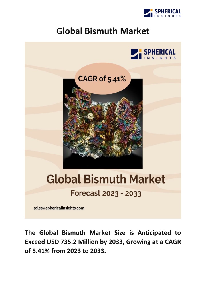 global bismuth market n.w