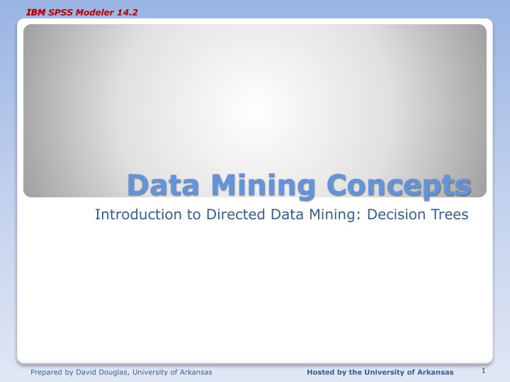 Introduction to Decision Trees in IBM SPSS Modeler 14.2