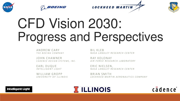 Progress Toward CFD Vision 2030: Industry Insights and Challenges