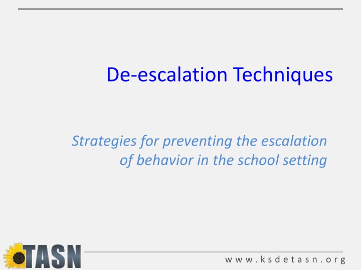 Effective De-escalation Techniques for School Settings