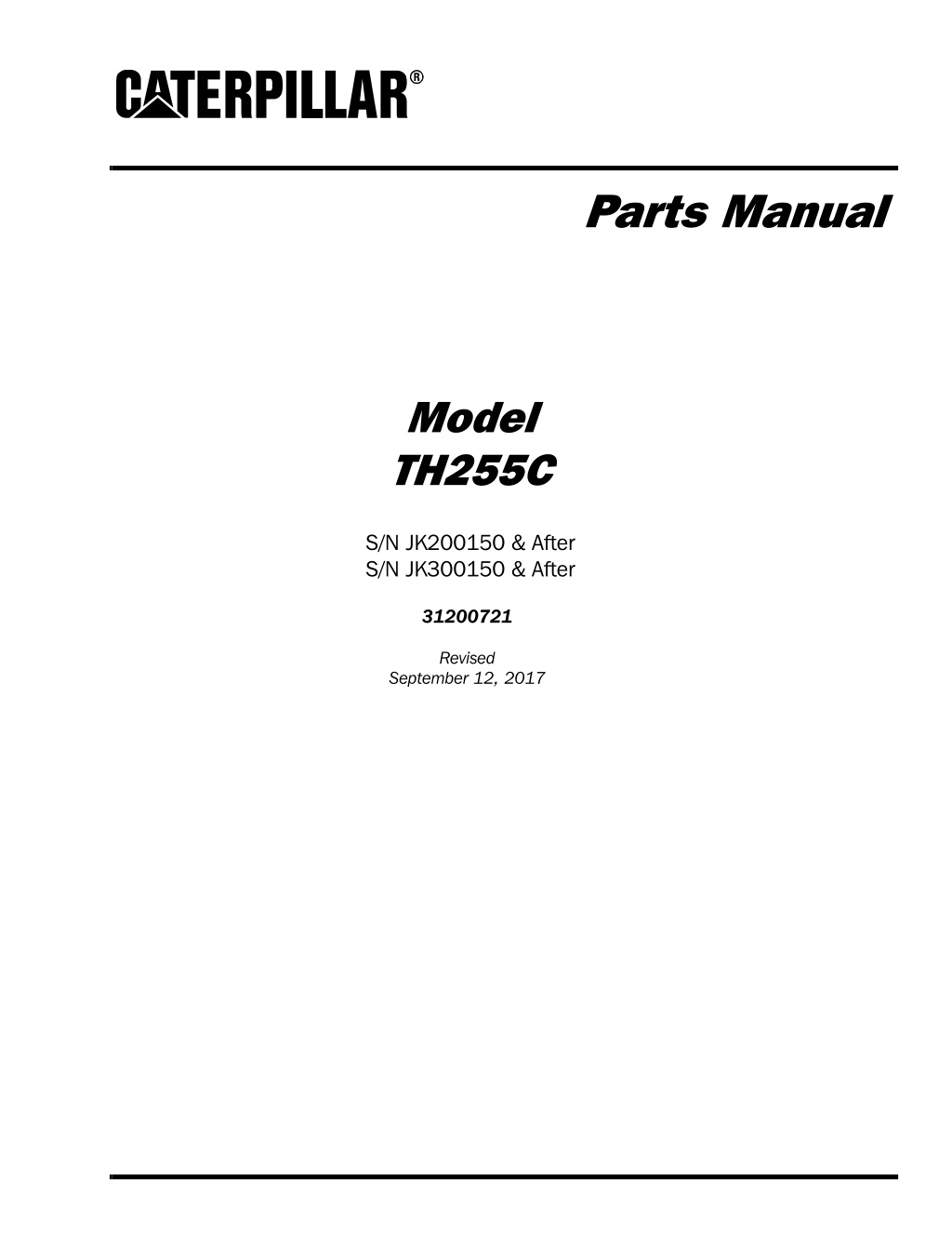 parts manual l.w