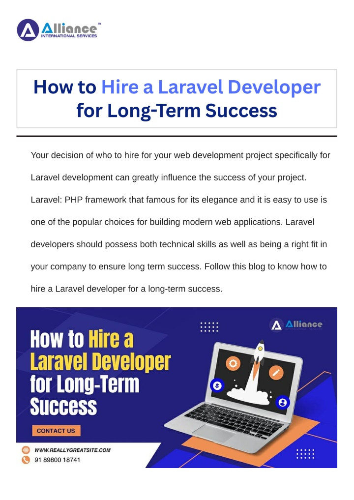 how to hire a laravel developer for long term n.w