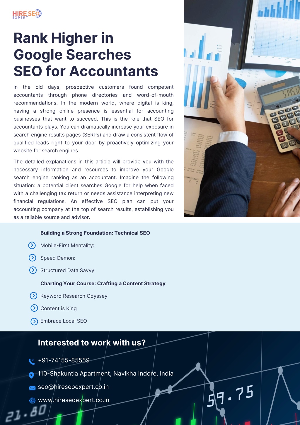 rank higher in google searches seo for accountants l.w