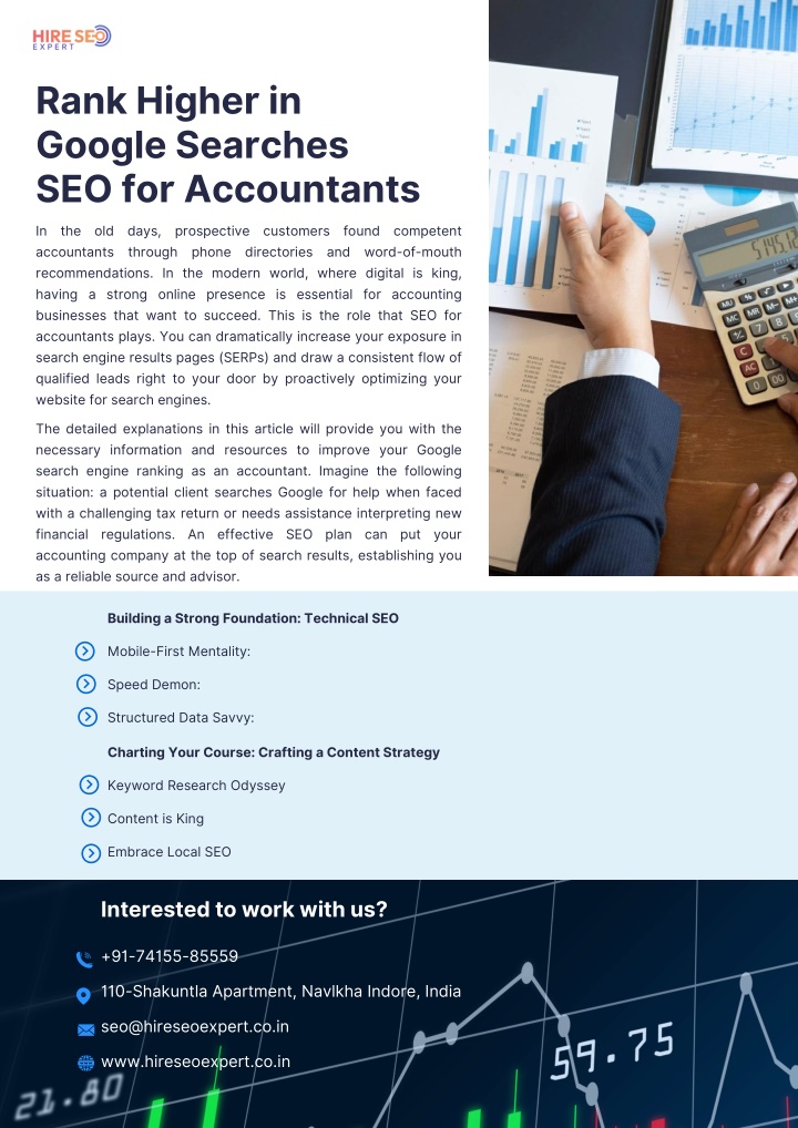 rank higher in google searches seo for accountants n.w
