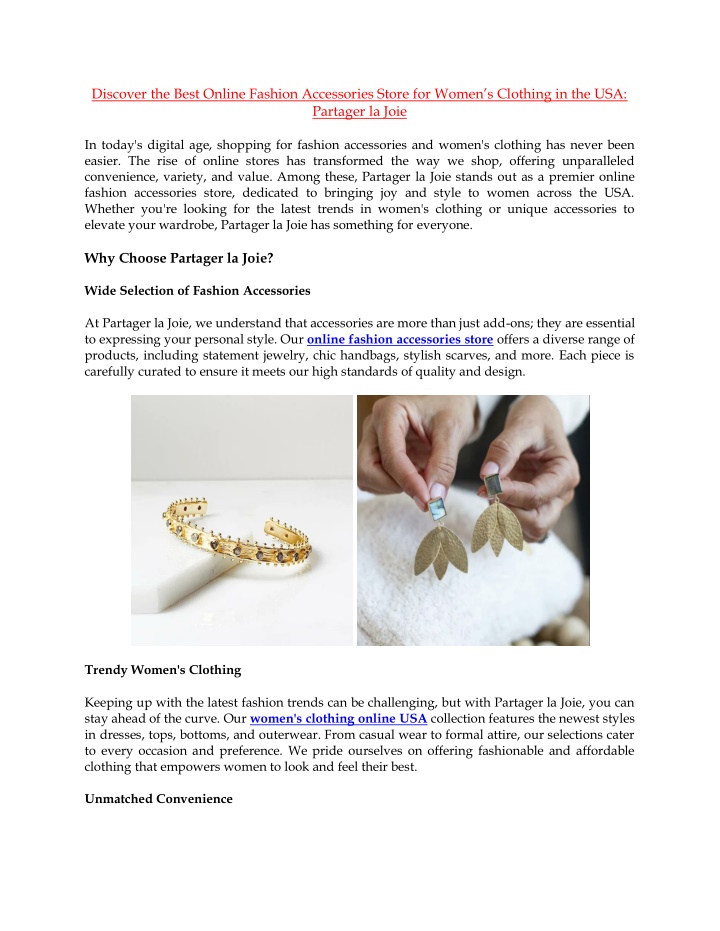 discover the best online fashion accessories n.w