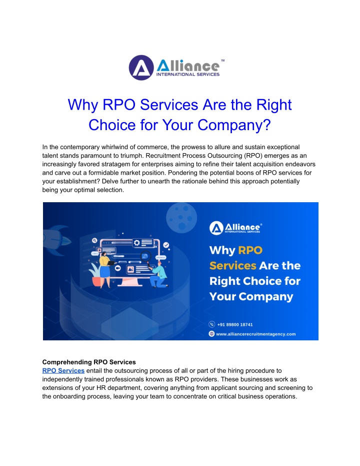 why rpo services are the right choice for your n.w