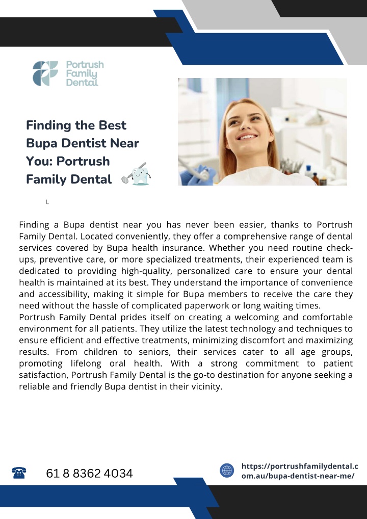 finding the best bupa dentist near you portrush n.w