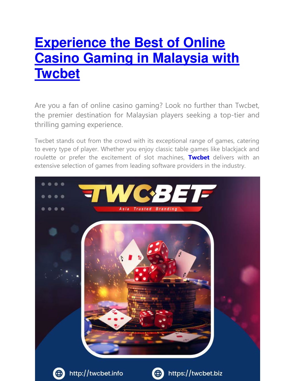 experience the best of online casino gaming l.w