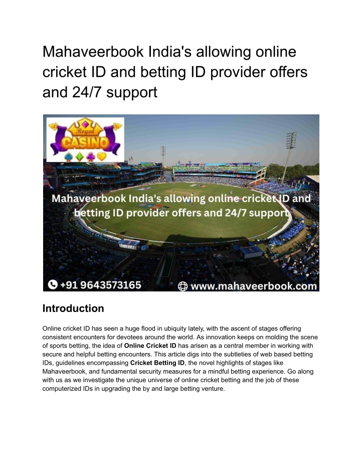 mahaveerbook india s allowing online cricket n.w